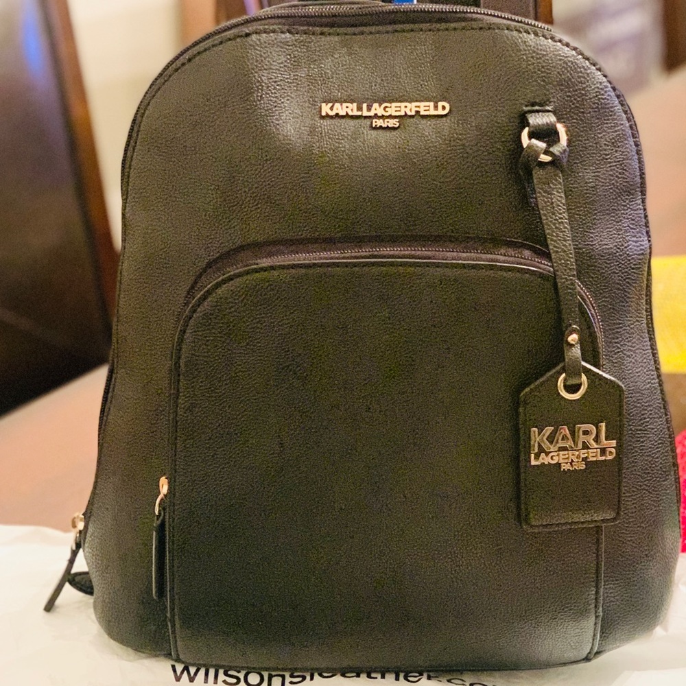 Like New!!! Black Leather Backpack purse!!